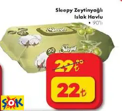 SLEEPY ZEYTİNYAĞLI ISLAK HAVLU • 90’LI